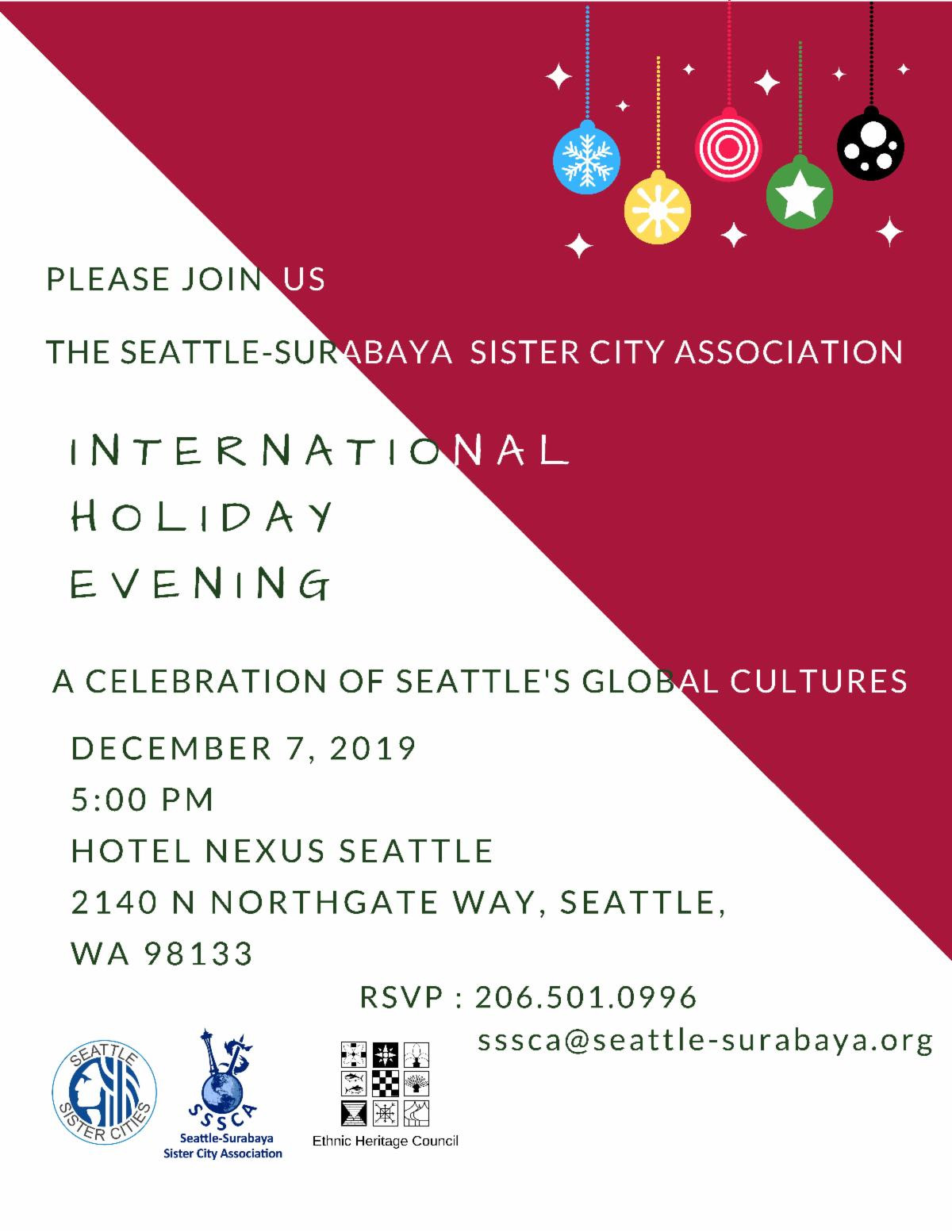 You're Invited to the International Holiday Evening